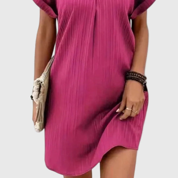 Women's Massie Draped Mini Dress - Elegant, Flattering Silhouette