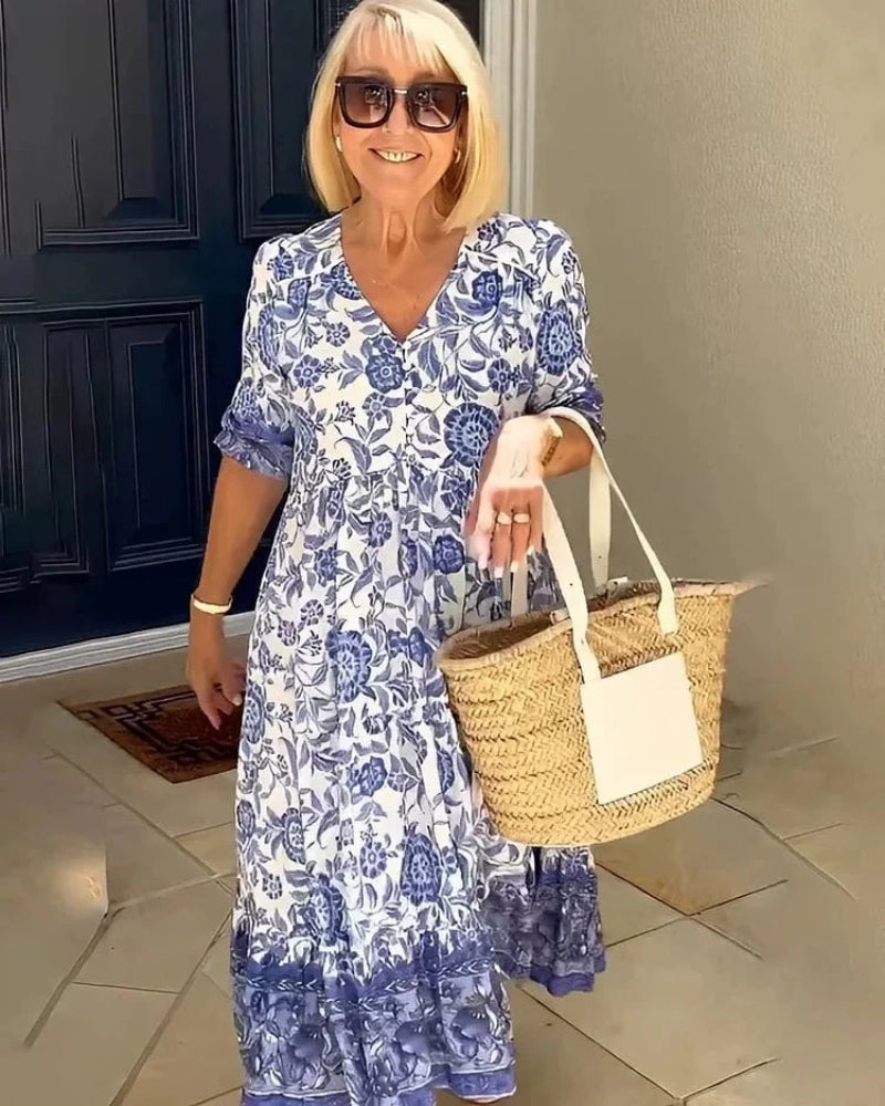 Boho Maxi Dress for Effortless Beauty | DUUWE