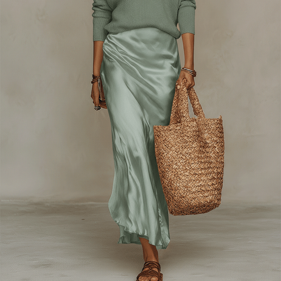 Ivory Midi Women's Set - Effortlessly Chic