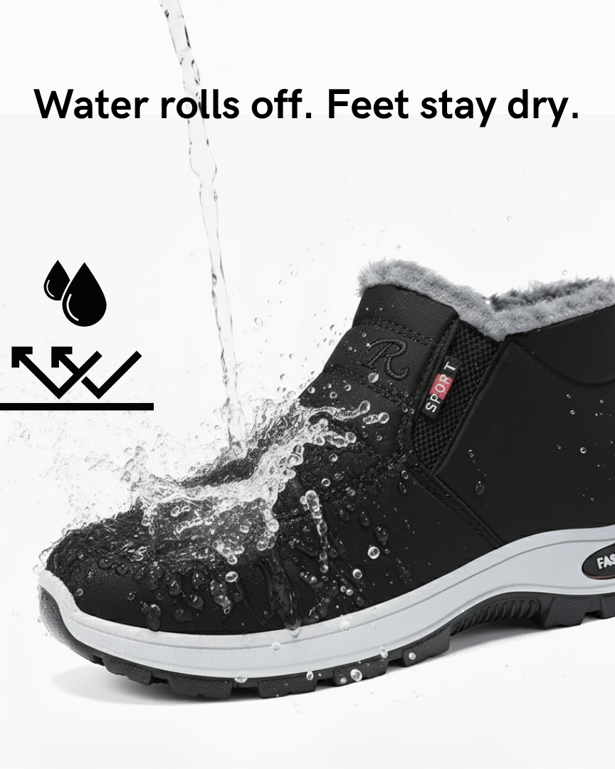 Anti-Slip Winter Shoes for Superior Traction Red | DUUWE