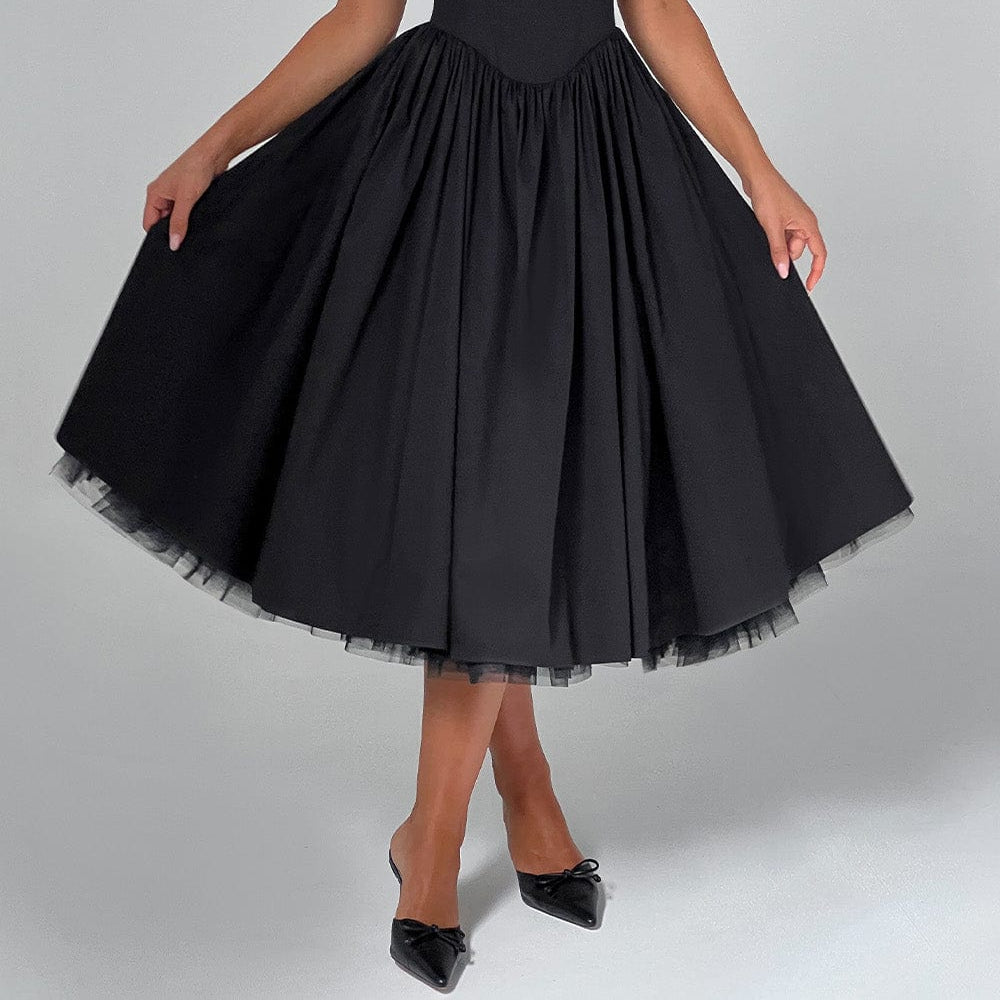 Ariana Women's Halter Midi Dress - Elegant Wedding-Guest Look