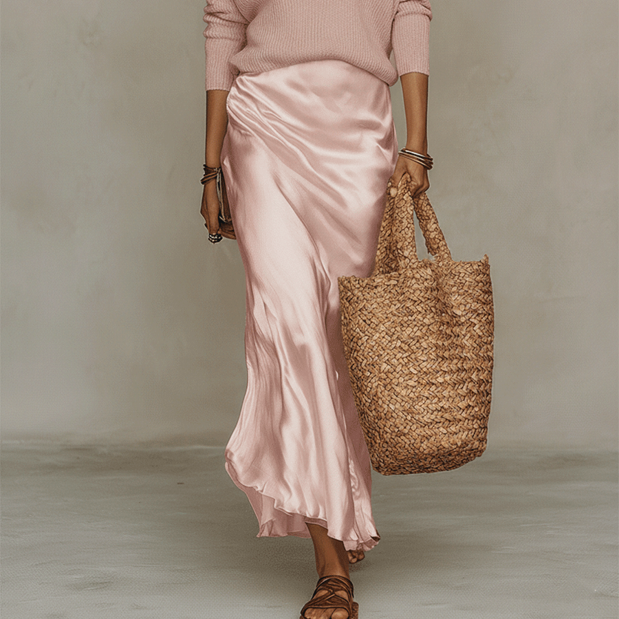 Ivory Midi Women's Set - Effortlessly Chic