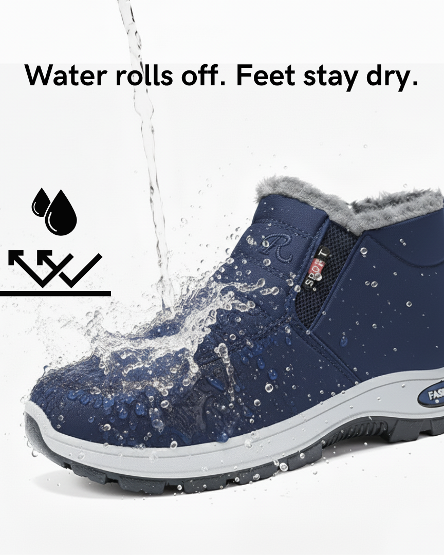 Anti-Slip Winter Shoes for Superior Traction Red | DUUWE