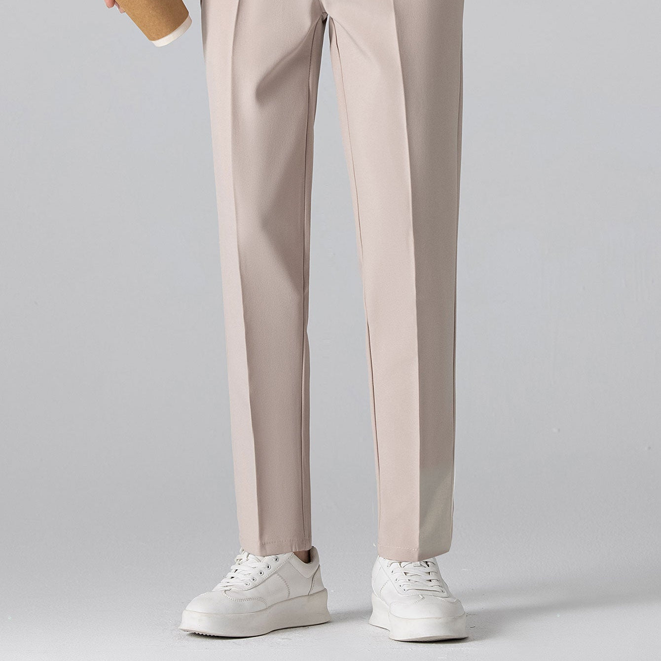 Men's Sleek Slim-Fit Tapered Trousers