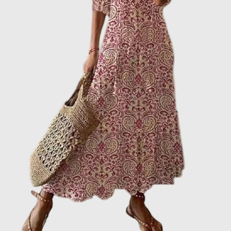 Women's Boho Vintage Summer Maxi Dress