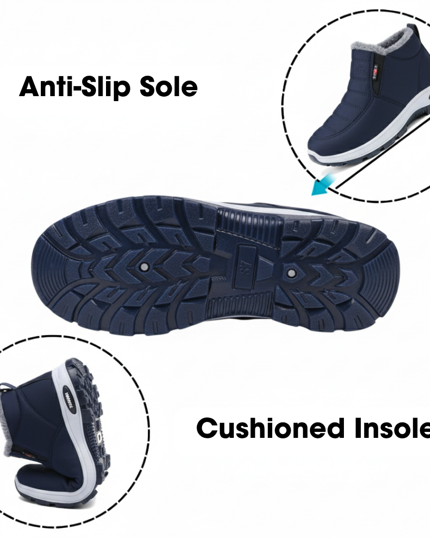 Anti-Slip Winter Shoes for Superior Traction Red | DUUWE