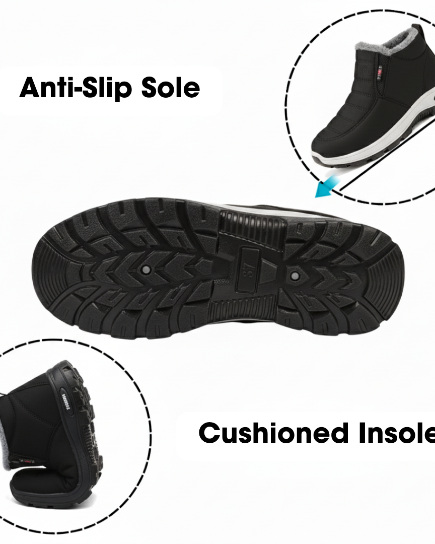 Anti-Slip Winter Shoes for Superior Traction Red | DUUWE