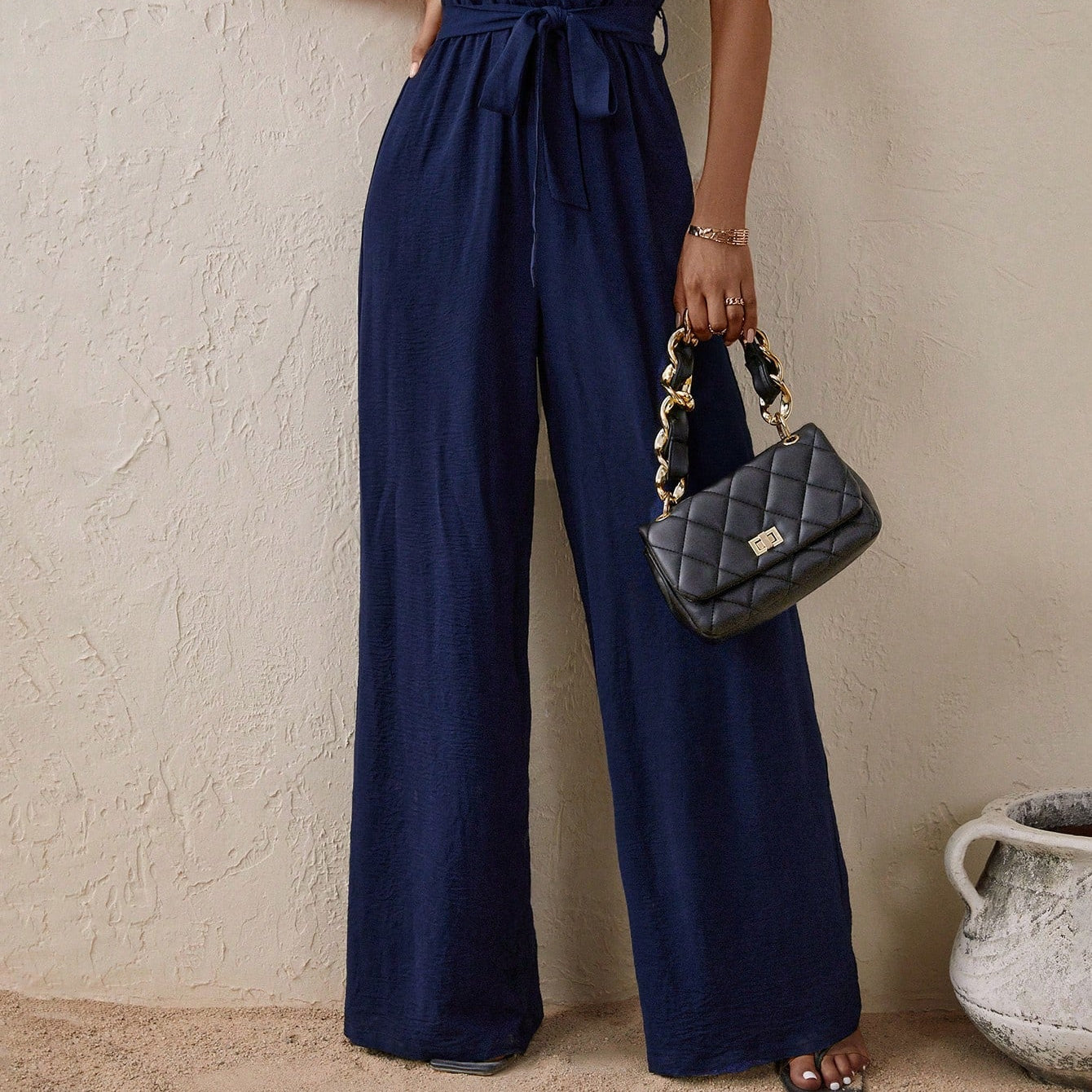 Women's Mila Wrap-Style Jumpsuit - Effortless Chic, Flattering Fit