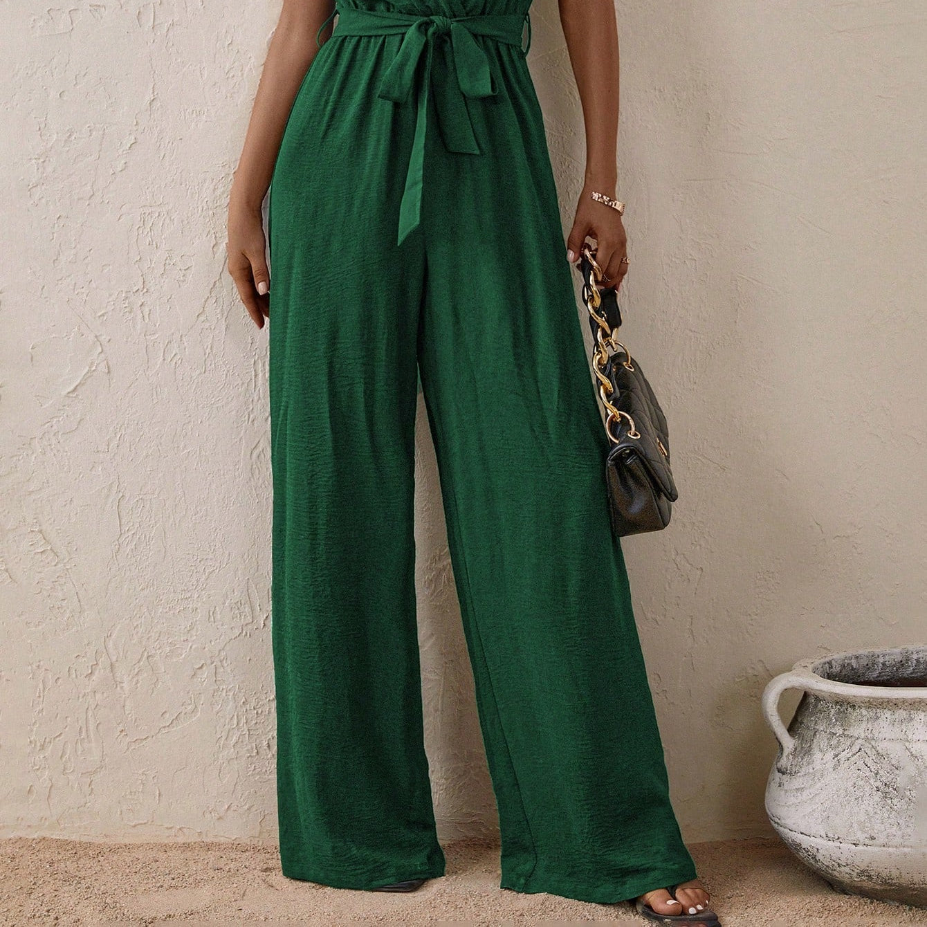 Women's Mila Wrap-Style Jumpsuit - Effortless Chic, Flattering Fit