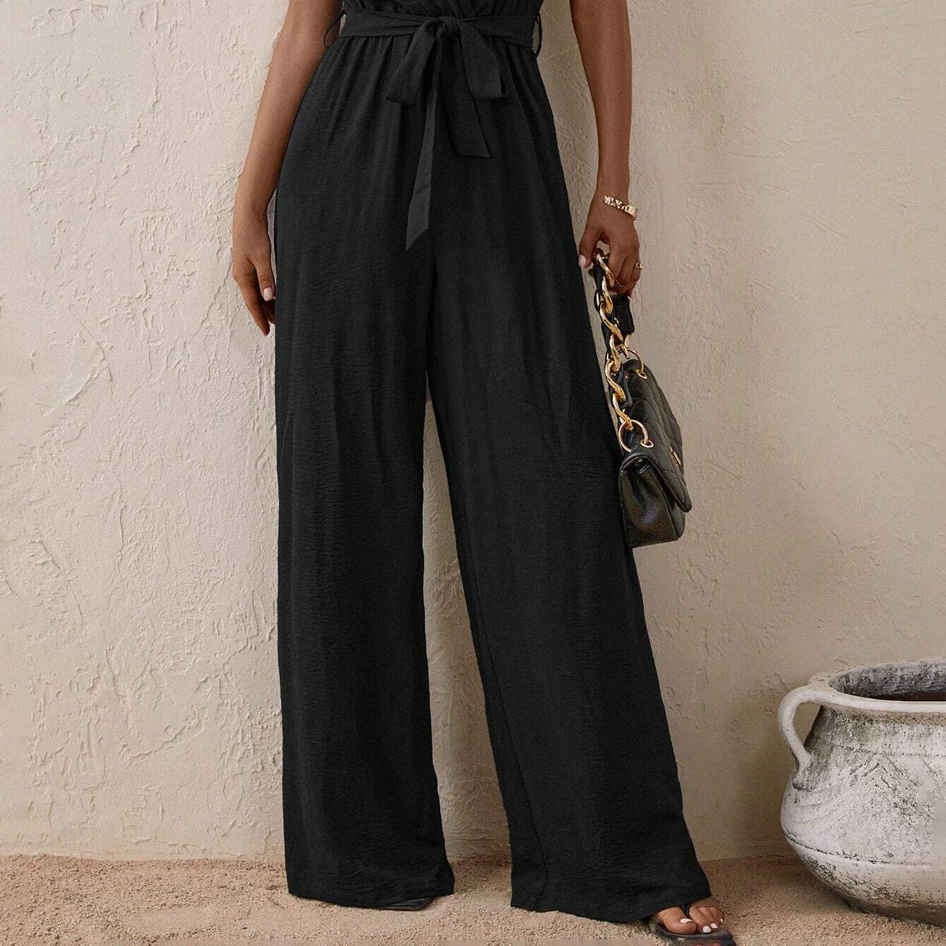 Women's Mila Wrap-Style Jumpsuit - Effortless Chic, Flattering Fit