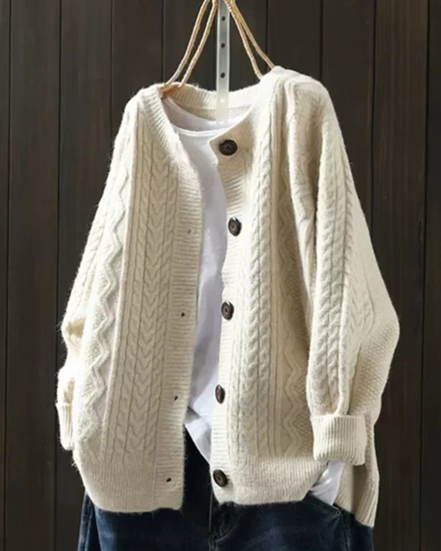 Cable Knit Cardigan | DUUWE