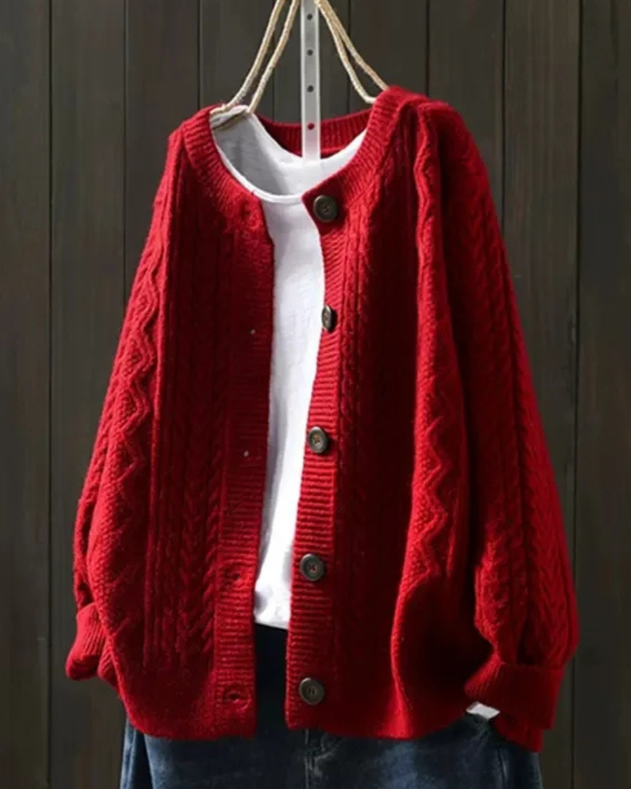 Cable Knit Cardigan | DUUWE