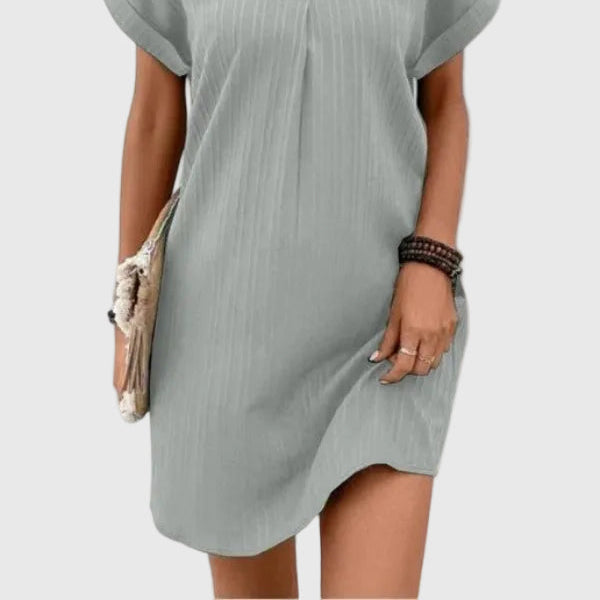 Women's Massie Draped Mini Dress - Elegant, Flattering Silhouette