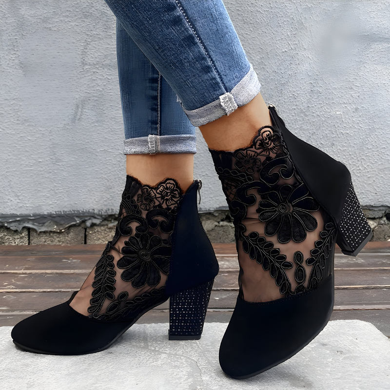 Breathable Orthopedic Heels for All-Day Comfort Red | DUUWE
