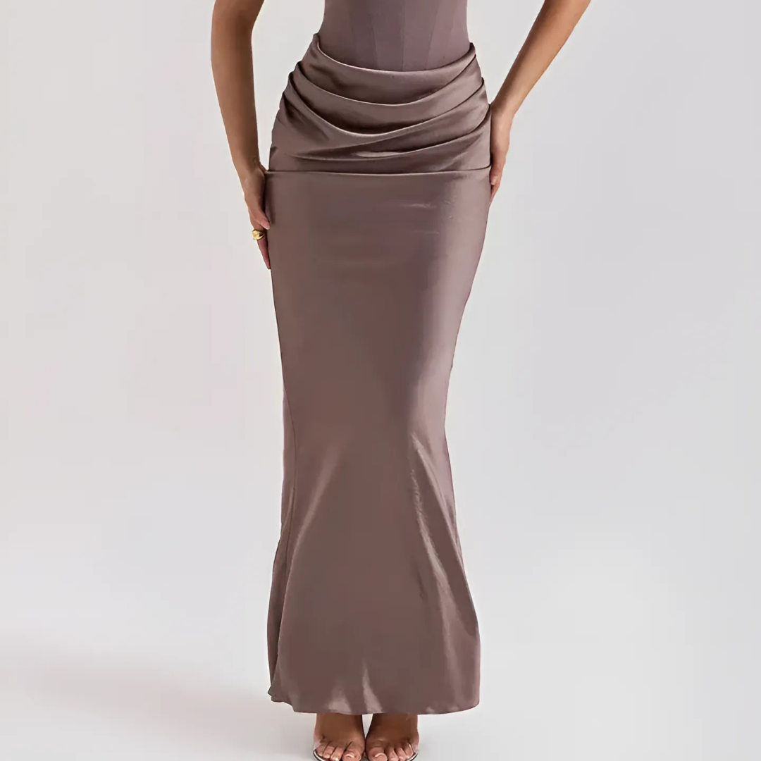 Patricia Women's Draped Maxi Dress – Elegant Wedding Guest Gown