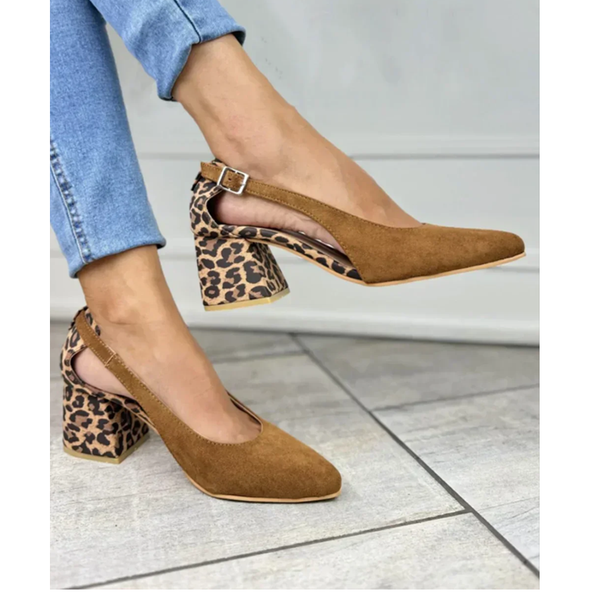 Women's Print Slingbacks - Chic, Comfortable Back-Strap Shoes