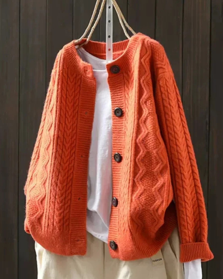 Cable Knit Cardigan | DUUWE