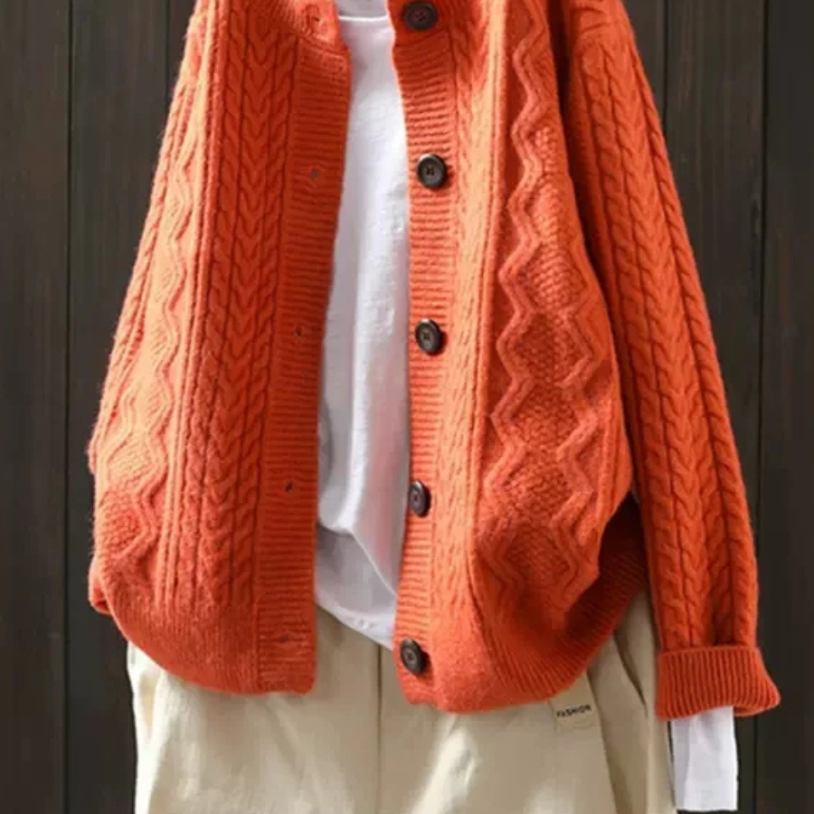 Cable Knit Cardigan | DUUWE