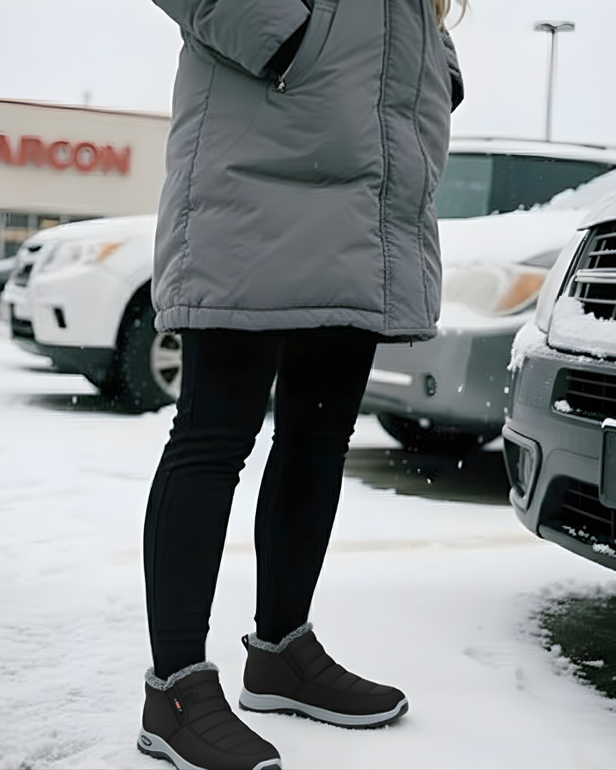 Anti-Slip Winter Shoes for Superior Traction Red | DUUWE