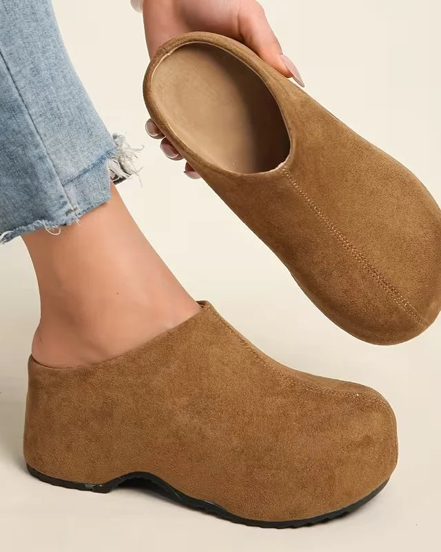 All-Day Comfort Non-Slip Shoes comfortable your feet Suede Red | DUUWE