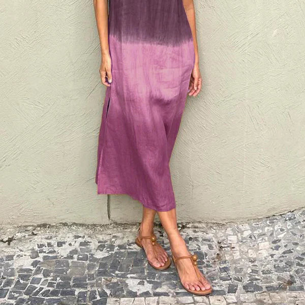 Women's Elegant Dress with a Timeless Natural Print
