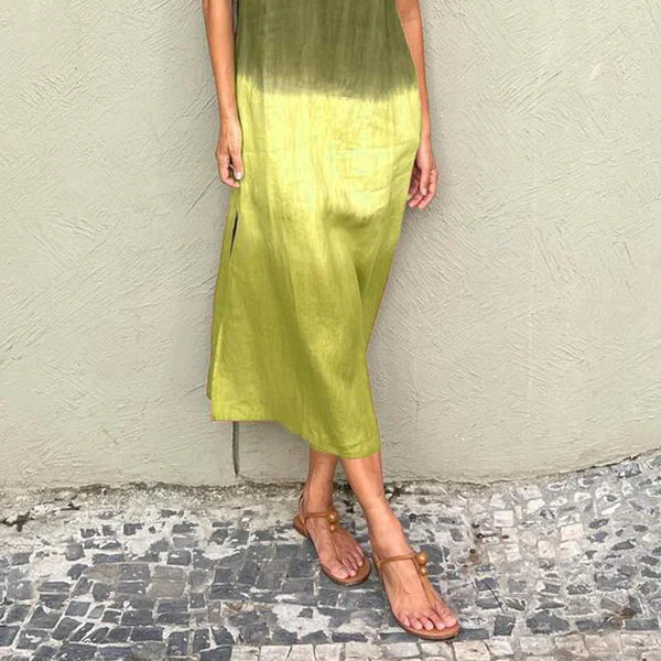 Women's Elegant Dress with a Timeless Natural Print