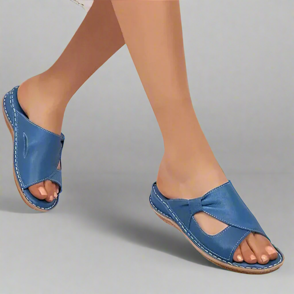 Women's Yvonne Orthopedic Sandals in Premium Leather — All-Day