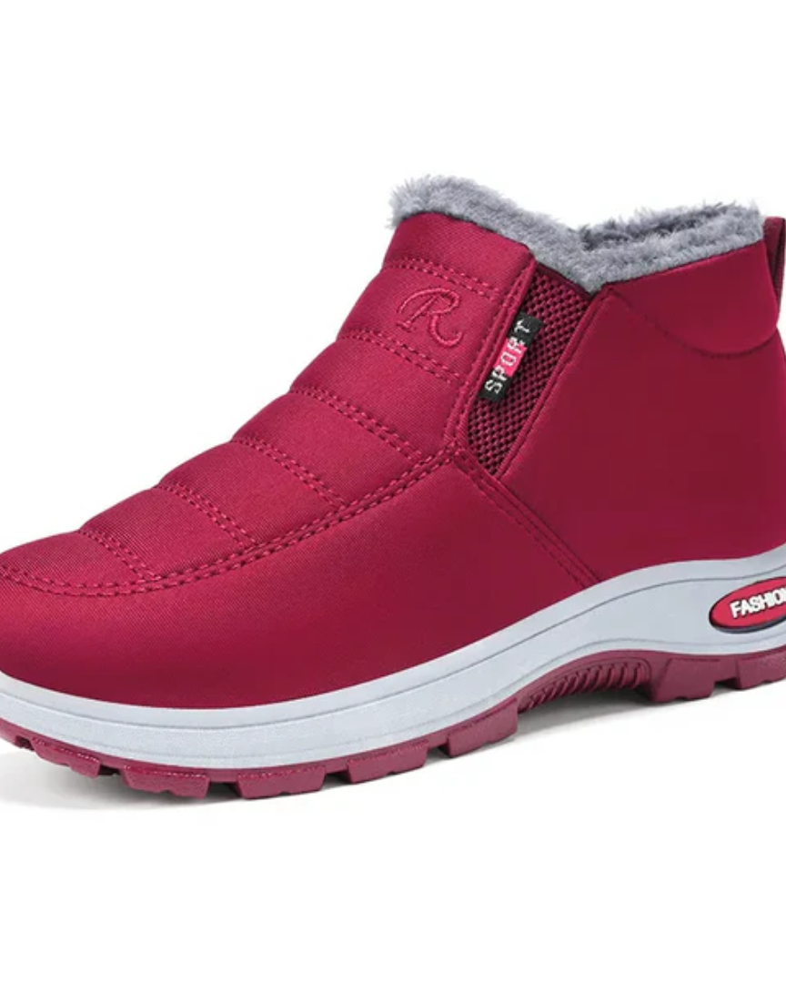 Anti-Slip Winter Shoes for Superior Traction Red | DUUWE