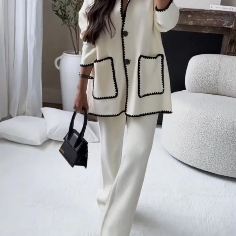 Seraphina - Luxe Contrast-Trim Set