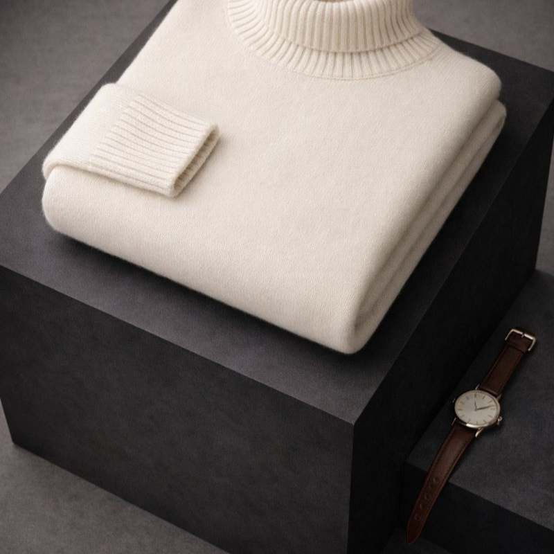 Women's Cozy Ultra-Soft High-Neck Knit Sweater