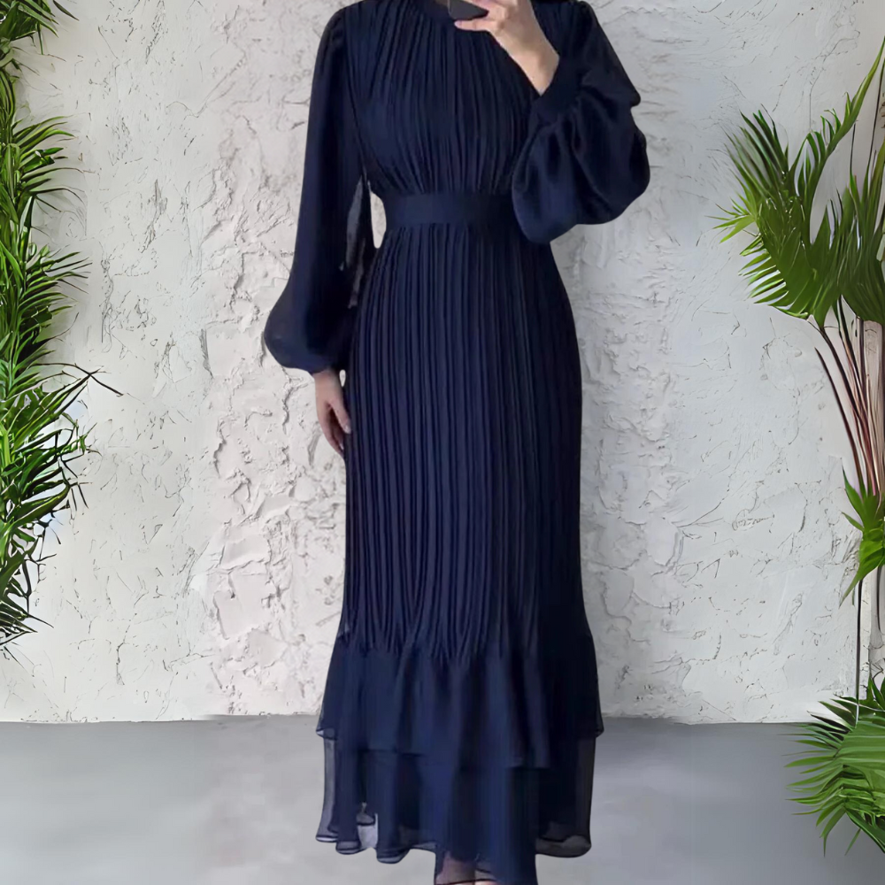 Women's Timeless Pleated Elegance Dress
