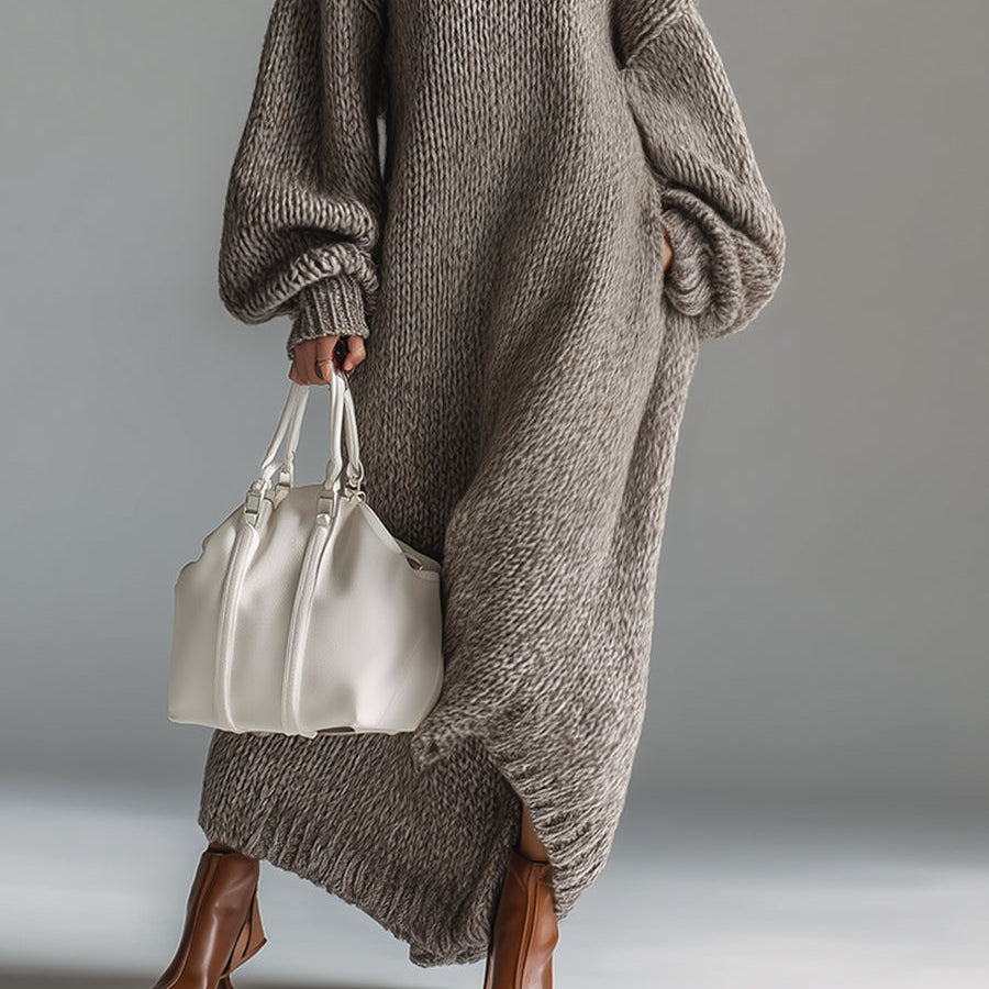 Soft Knit Maxi Dress — Effortless Comfort and Elegant Draping