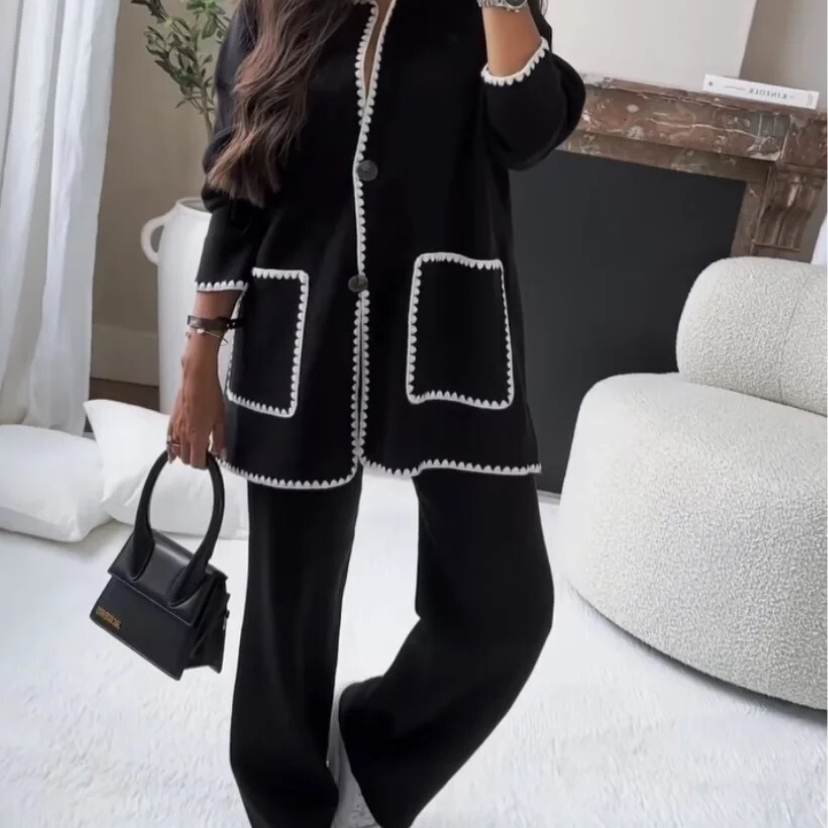 Seraphina - Luxe Contrast-Trim Set