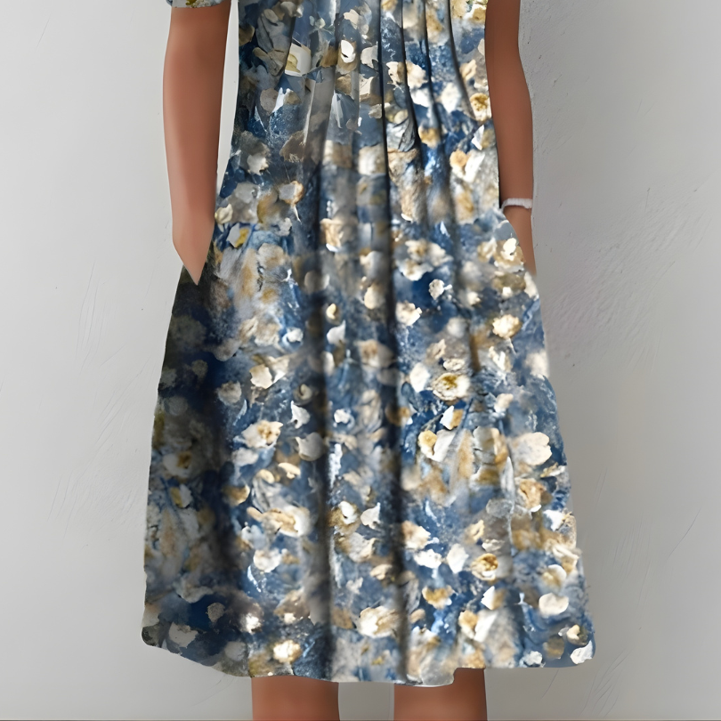 Women's Elegant dress with floral print