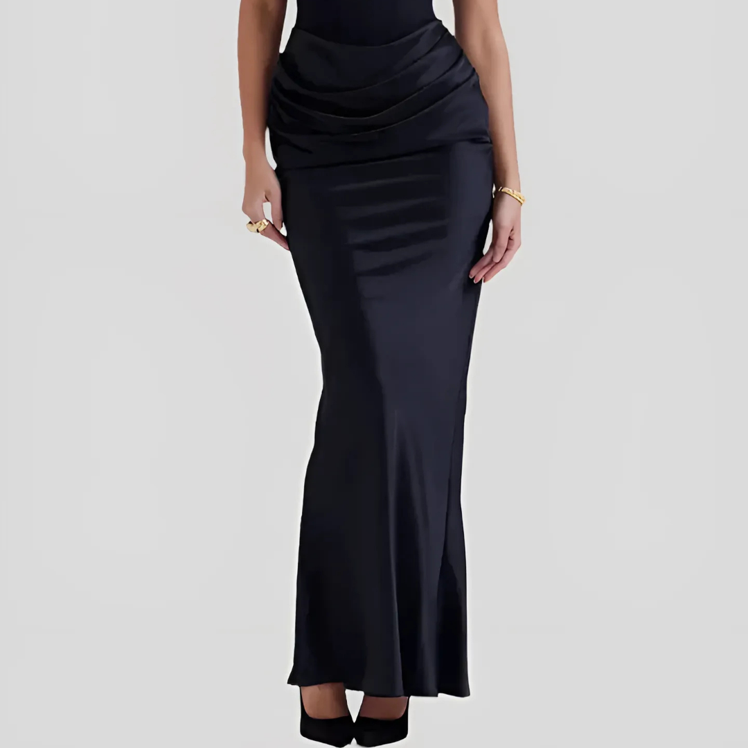 Patricia Women's Draped Maxi Dress – Elegant Wedding Guest Gown