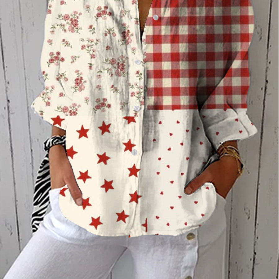 Women's Country Patchwork Blouse