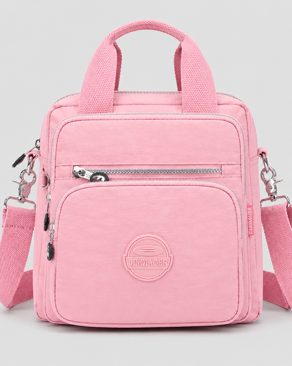 Women > Bags > Crossbody : 4-in-1 Women's Crossbody Bag – Stylish, Practical & Versatile in Light Pink van DUUWE