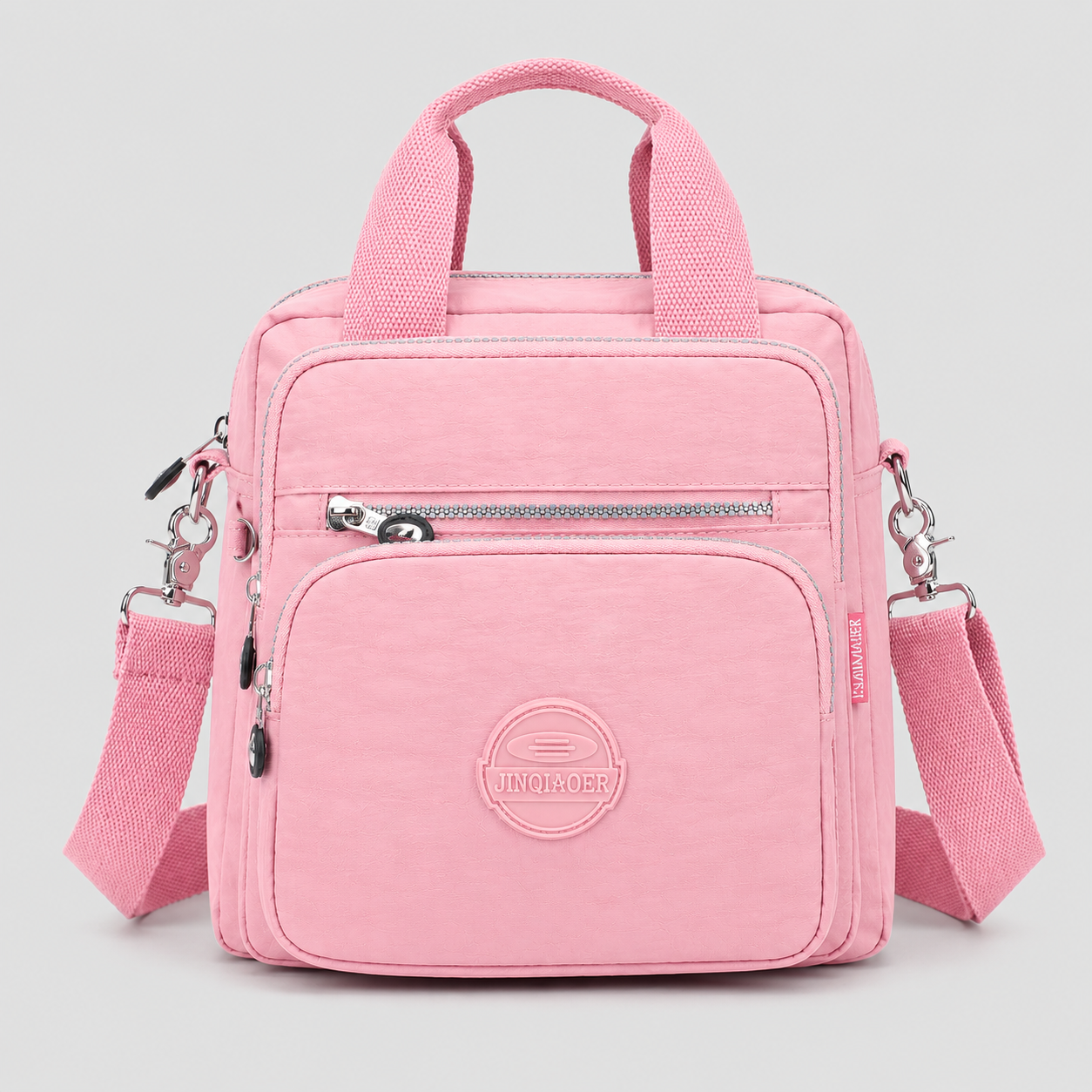 Women > Bags > Crossbody : 4-in-1 Women's Crossbody Bag – Stylish, Practical & Versatile in Light Pink van DUUWE