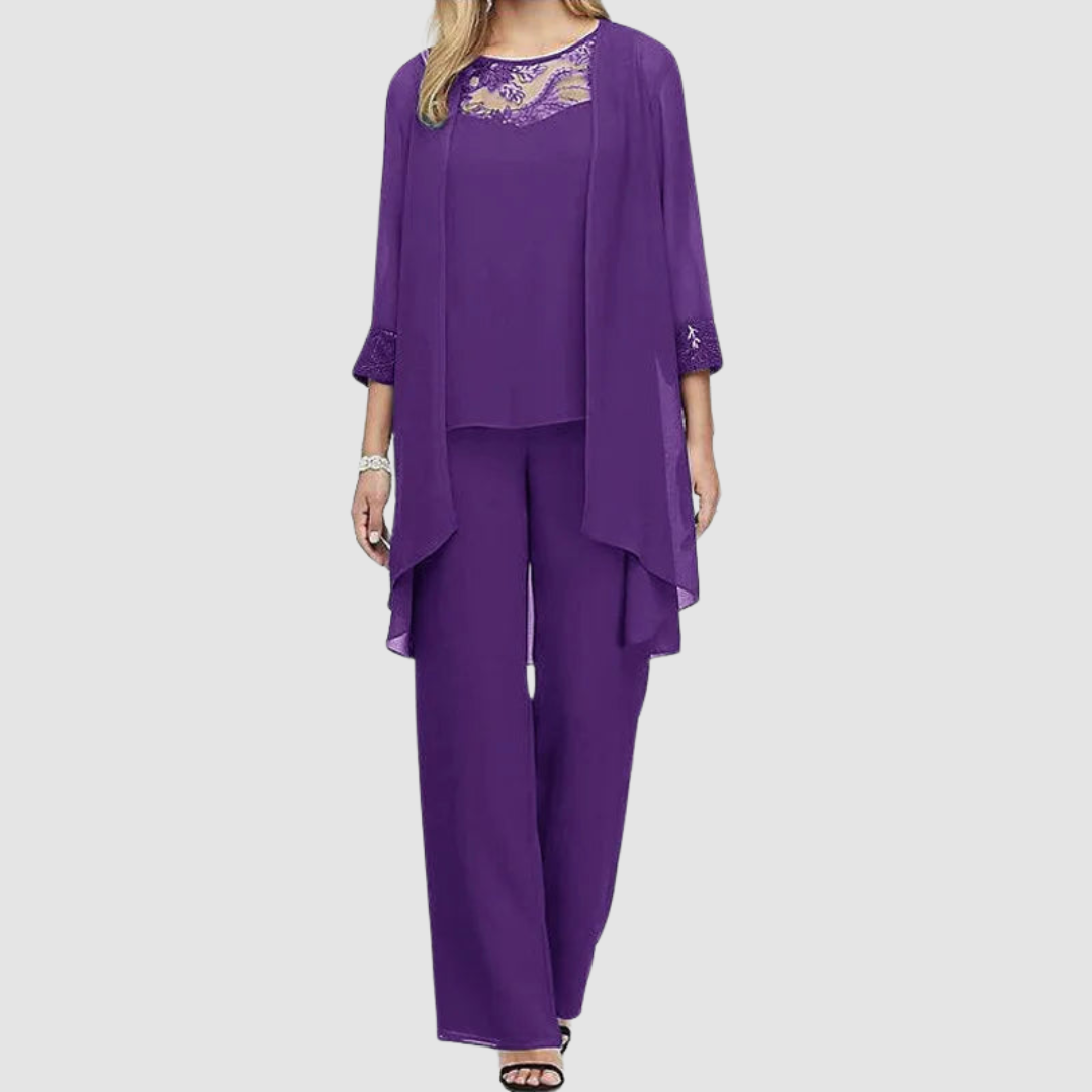 Women's Elegant 3-Piece Outfit Set