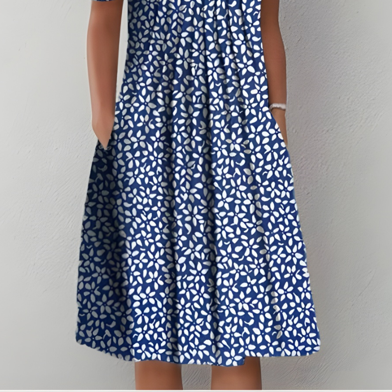 Women's Elegant dress with floral print
