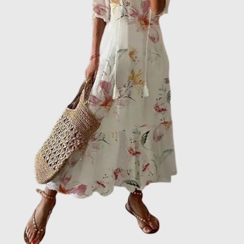 Women's Boho Vintage Summer Maxi Dress