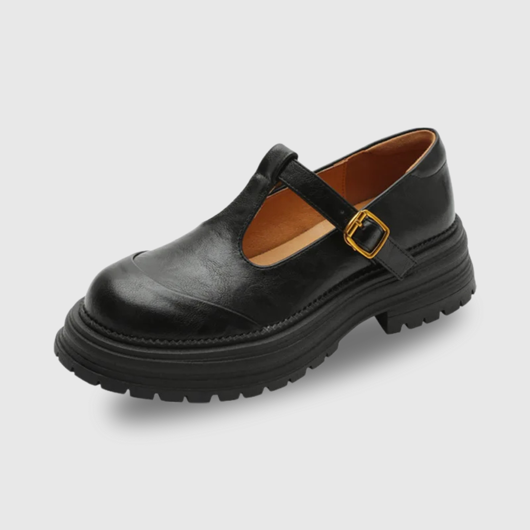 Women's Leather T-Bar Shoes