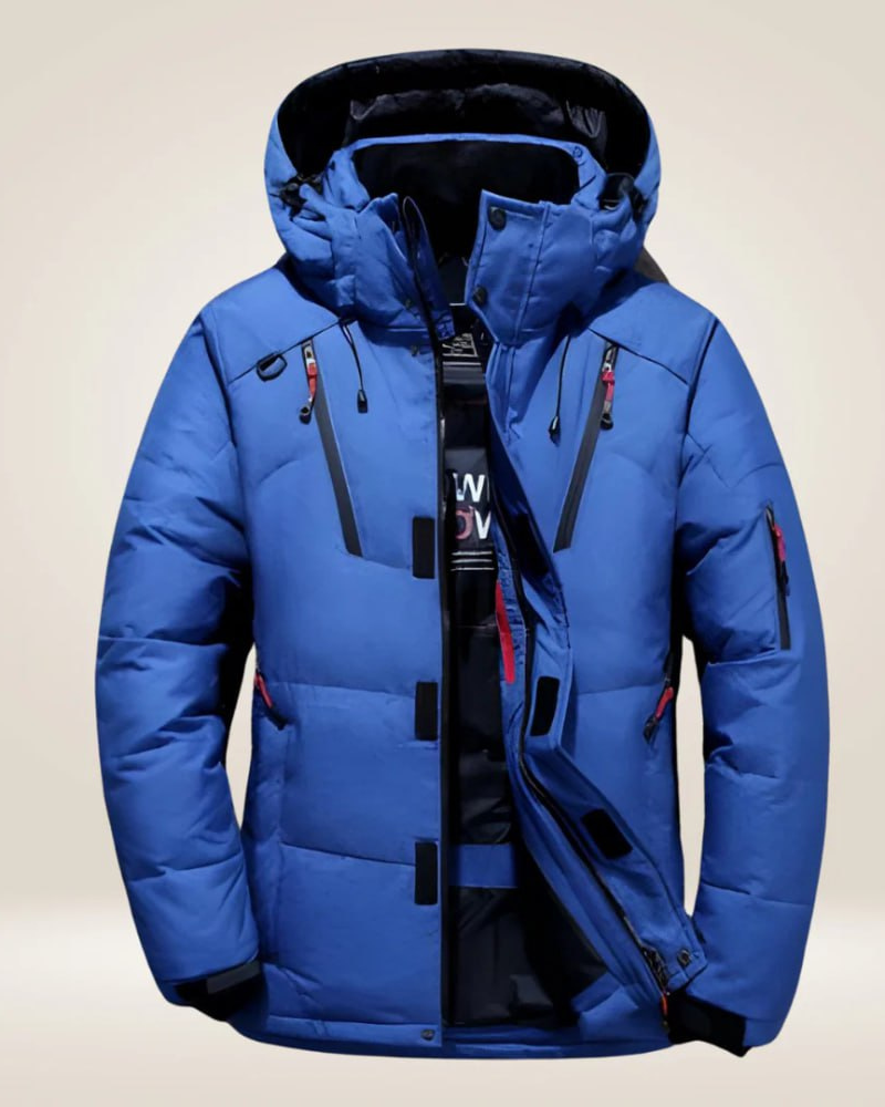 All-Weather Down Jacket – Stay Warm in Any Forecast Red | DUUWE