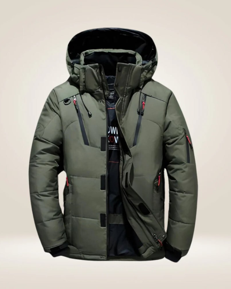 All-Weather Down Jacket – Stay Warm in Any Forecast Red | DUUWE
