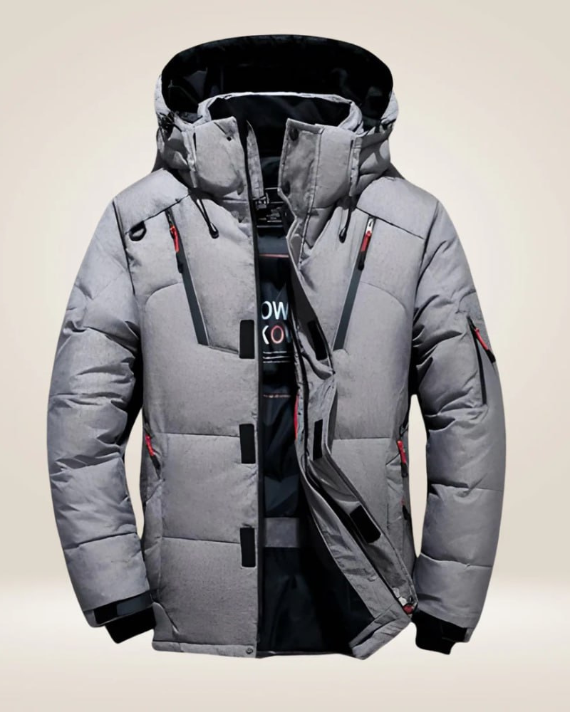 All-Weather Down Jacket – Stay Warm in Any Forecast Red | DUUWE