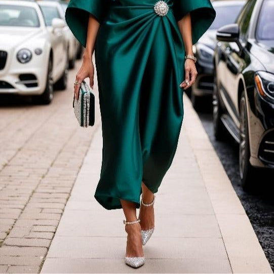 Women's Elegant Luxury Shimmer Maxi Dress