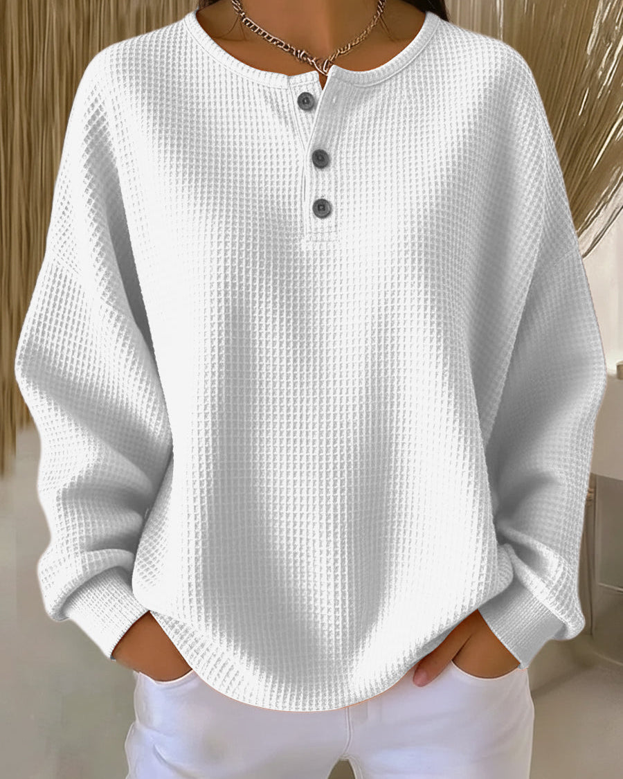 Chic Collar Sweatshirt for Everyday Casual Style