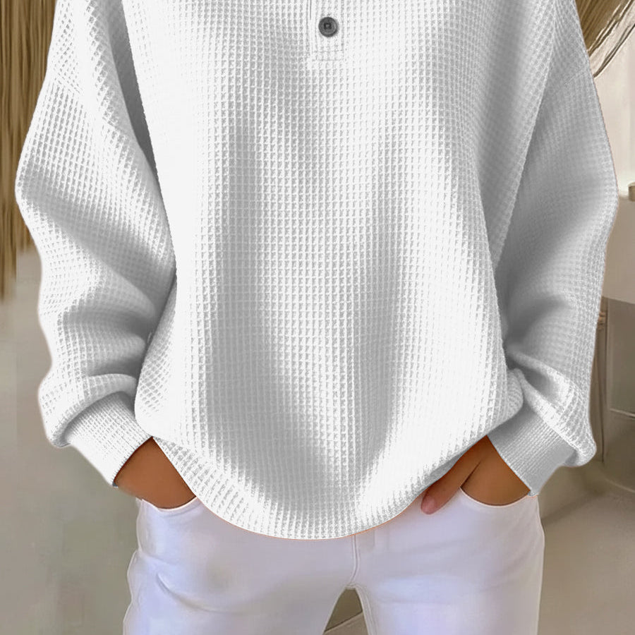 Chic Collar Sweatshirt for Everyday Casual Style