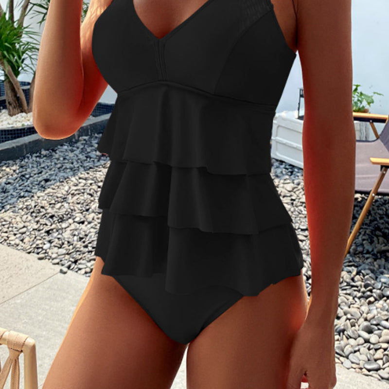 Women's Feminine Ruffle One Piece