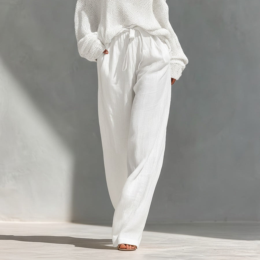 Sarah™ | Knit and Linen Fashion Set
